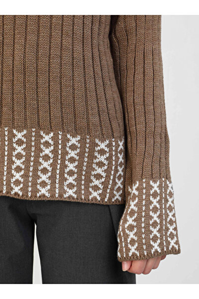 Por La Cara Knitwear tunic - mink - por la cara