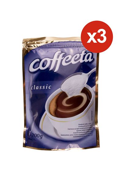 Coffeeta Pudră de cafea clasică 200 g x 3 bucăți