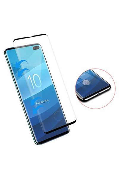 OEM Protector de ecran din sticlă securizată 9H, sticlă securizată pentru Samsung Galaxy S10 Plus/S10+, Negru