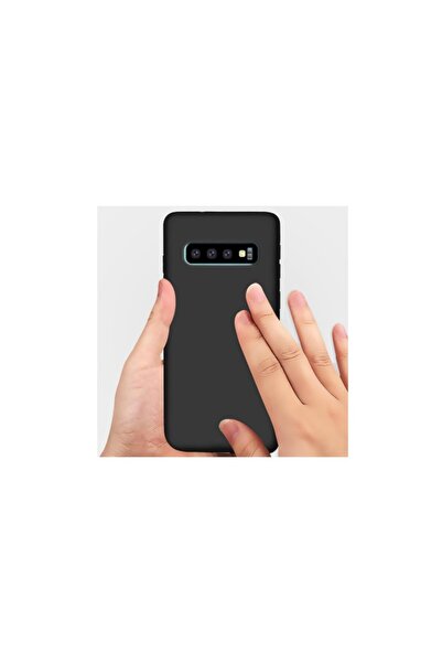 OEM Θήκη σιλικόνης για Samsung Galaxy S10, εξαιρετικά λεπτή, μαύρη