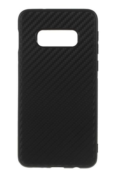 OEM Husă pentru Samsung Galaxy S10 Plus, MyStyle Perfect Fit cu inserții din carbon, neagră