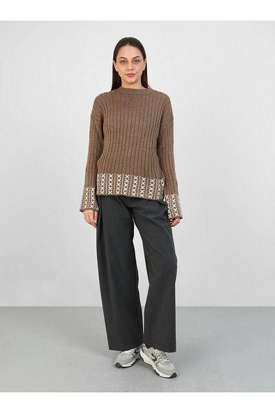 Por La Cara Knitwear tunic - mink - por la cara