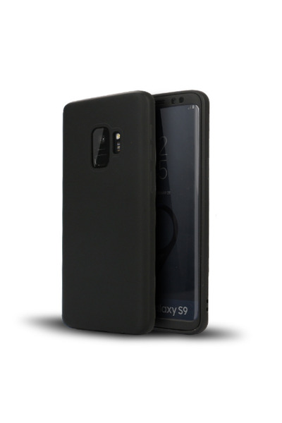 OEM Husă FullBody din silicon MyStyle neagră pentru Samsung Galaxy S9, acoper...