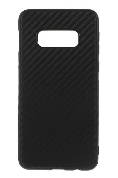OEM Husă pentru Samsung Galaxy S10 Plus, MyStyle Perfect Fit cu inserții din carbon, neagră
