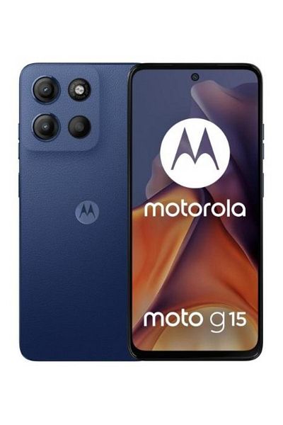Motorola Moto E15 Albastru Denim, 64GB ROM, 2GB RAM, Android 14, Ecran 6.67", Dual SIM
