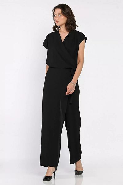 GÜLSELİ Black Women's Skirt Look Trousers Blouse Double Set