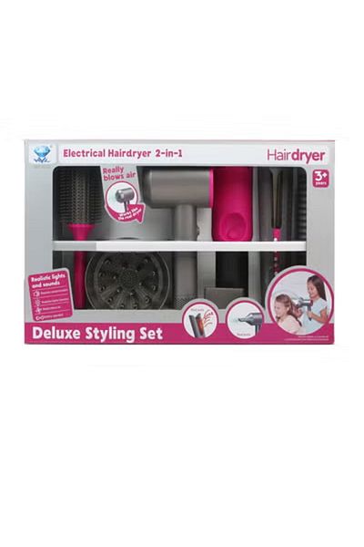 FULLJOY 2-in-1 Hair Dryer with Iron and Accessories 18-2804560