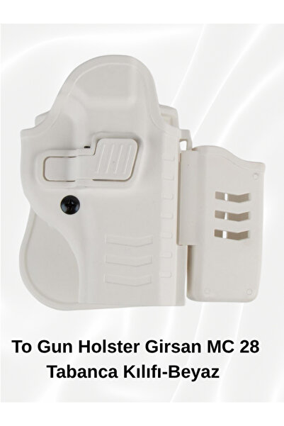 Polis Sepeti To Gun Holster Girsan MC 28 Tabanca Kılıfı Önü Şarjörlüklü Beyaz