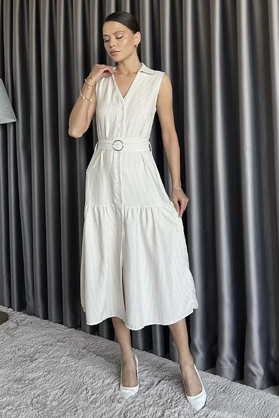 GÜLSELİ Rochie de damă cu mâneci zero cu model Stone Line