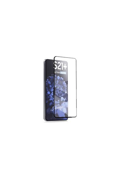SOHO Folie de sticlă securizată, compatibilă cu Samsung S21 Plus, neagră-transparentă