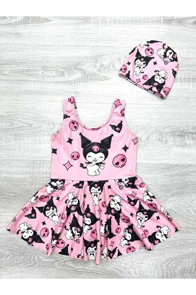 LİLLYPİCCA Girls' Swimsuit with Skirt (Choose One Size Larger)