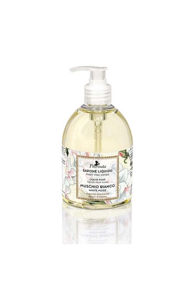 Florinda Liquid Soap For Hands, Face And Body With White Musk Fragrance, La Dispensa, 500 ml