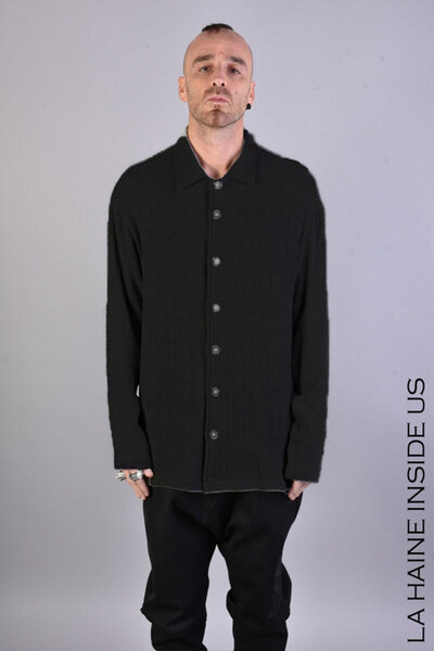 La Haine Inside Us CĂMAȘĂ DIN LÂNĂ DUBLĂ, STANDARD - LA HAINE INSIDE US - NEG...