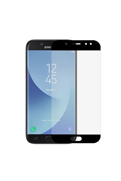 OEM Πλήρης κάλυψη με γυάλινη μεμβράνη 3D για Samsung Galaxy J5 2017, μαύρο