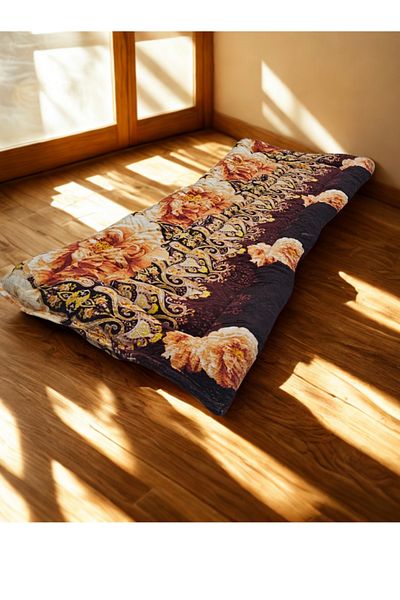 Generic Cotton sleeping mat for camps and rest houses, natural cotton mattress for one person, size 180*90*6cm