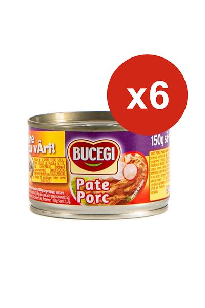 Bucegi Pork Pate 150g x6pcs