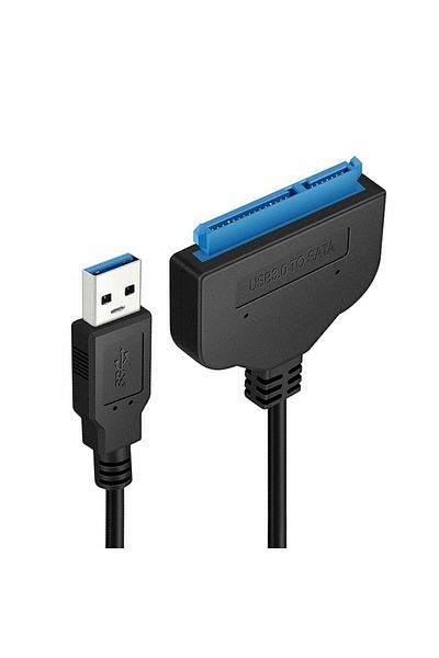 Sprise USB 3.0 to SATA Adapter, For HDD/SSD, Plug and play, Independent power port, 30cm, Black
