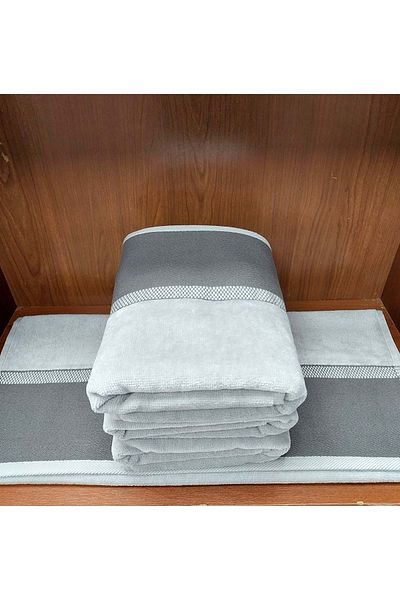 Özdilek Özdilek 1 Piece Kdf Cotton Hand-Face Towel (50X90)-Jalen Gray