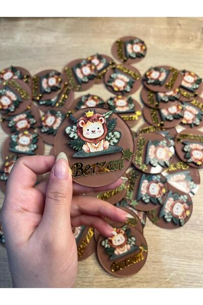 TWİN COLLECTION Aslan Figür Bebek Yeni Doğan - Doğum Günü - Mevlüt Magnet Hed...