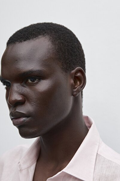 Massimo Dutti %100 keten regular fit gömlek