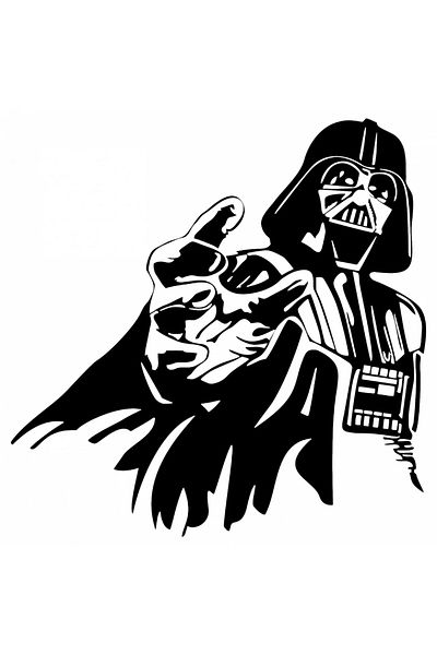 INOVATIX Set de 8 piese, autocolant Darth Vader Star Wars folosește forța, INOVATIX®. 6 cm