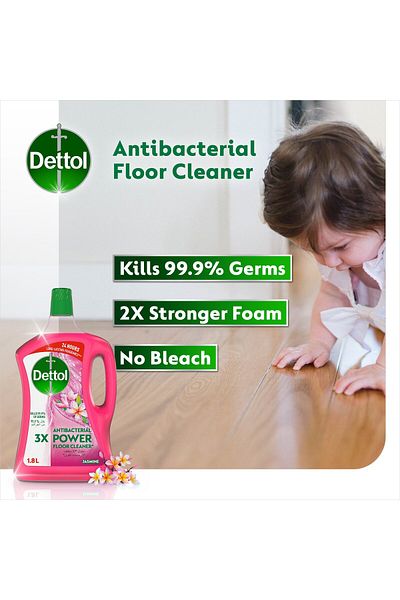Dettol Jasmine Antibacterial Power Floor Cleaner 1.8 Litres