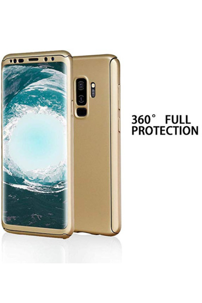 OEM Husă Full Body aurie pentru Samsung Galaxy S9 Plus, acoperire completă la...
