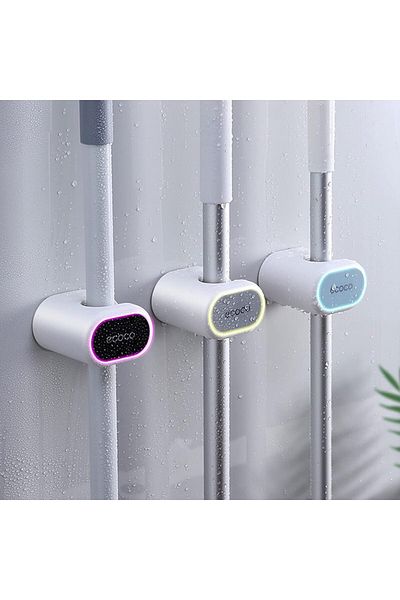 COOYA Portable Mop Rack, Broom Clip Wall Mounted, Save space, strong and durable, for bathroom,1pcs