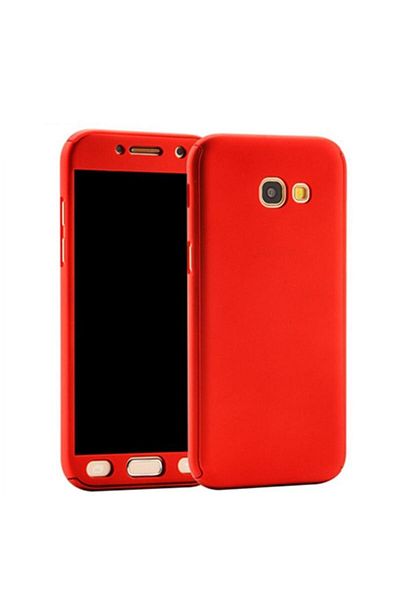 OEM Husă de protecție integrală 360° pentru Samsung Galaxy A5 (2017) / A520, roșie