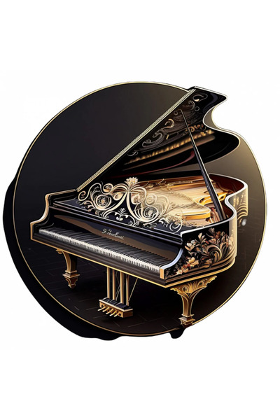 INOVATIX Set de 8 piese, autocolant pian cu motive baroce, INOVATIX®. 6 cm