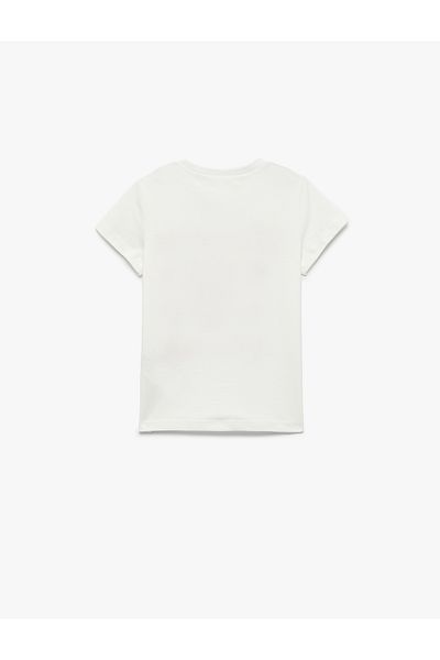 Koton Strawberry Printed Cotton Crew Neck Short Sleeve T-Shirt