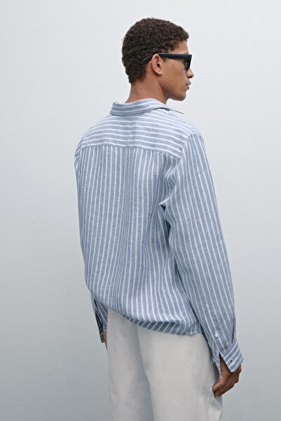 Massimo Dutti Regular fit çizgili gömlek