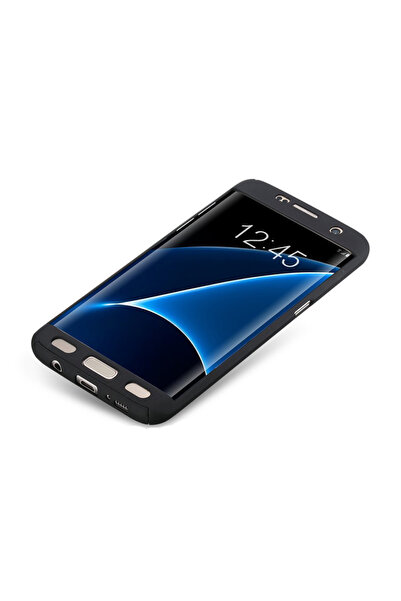 OEM Husa Samsung J5 2017 cu protecție completă 360° + folie de sticlă - Negru