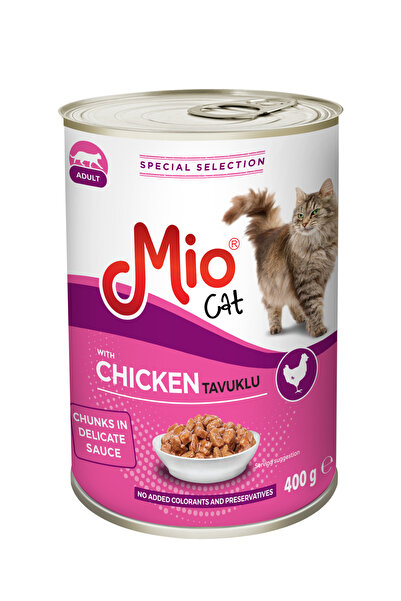 MİO Mio 400 gr Kedi Yaş Mama - Tavuklu x 10 adet
