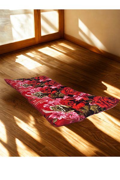 Generic Cotton sleeping mat for camps and rest houses, natural cotton mattress for one person, size 180*90*6cm