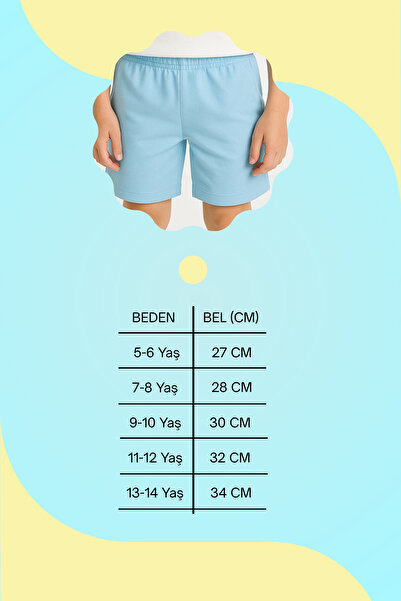 TARZ STİL Yeni Sezon Kaliteli 3'lü Cepli Compakt Penye Kız Çocuk Şort Seti