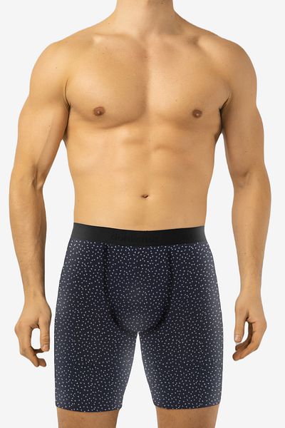 Donkshot Patterned Long Lycra Men's Boxers 1014