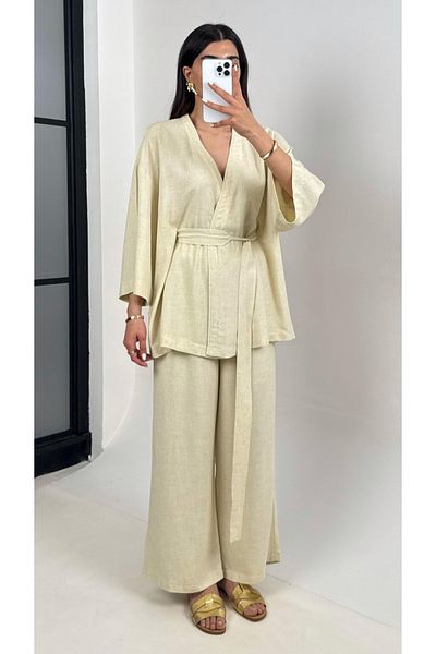 My Blog Yellow Belt Detailed Suit - 8723