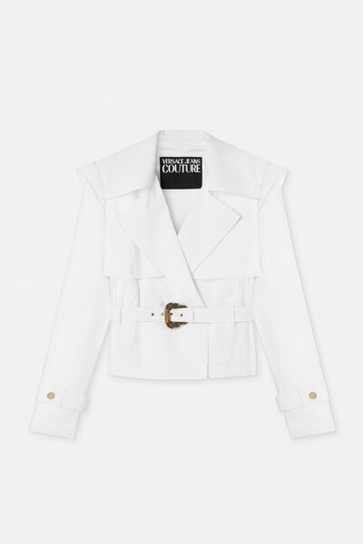 VERSACE JEANS JACHETĂ CU APlicații - - 44, ALBĂ