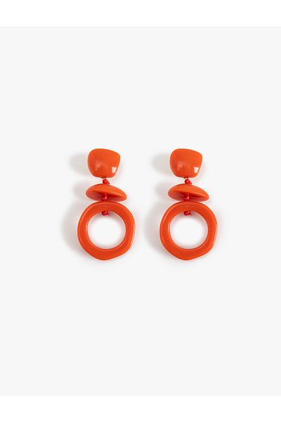 Koton Large Geometric Dangle Earrings - Koton X Melis Ağazat
