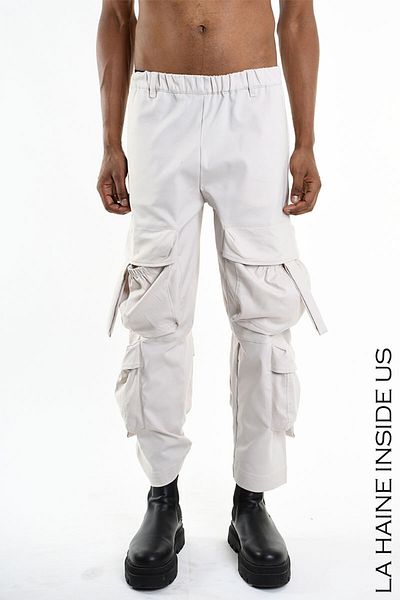 La Haine Inside Us WIDE CARGO PANTS - LA HAINE INSIDE US - M, BEIGE