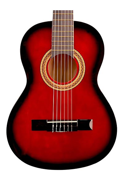 VALENCIA VC103RDS, classical guitar, 3/4 size, sunburst red