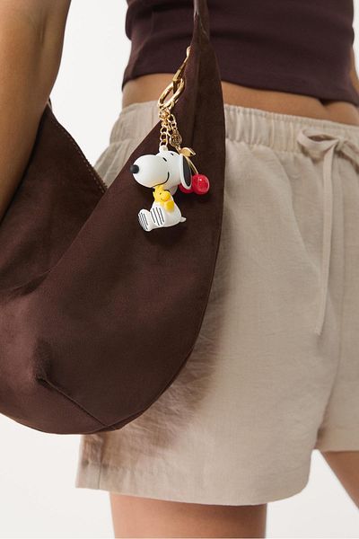 Stradivarius Snoopy charm key ring