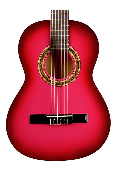 VALENCIA VC103PKS, classical guitar, 3/4 size, pink sunburst finish