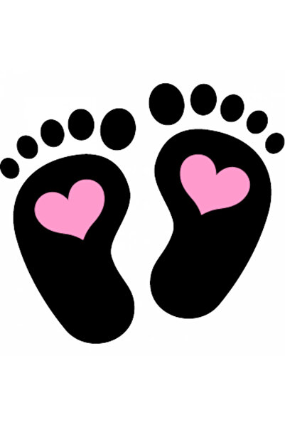 INOVATIX Set de 8 piese, autocolant cu inimă și picioare de bebeluș, INOVATIX...