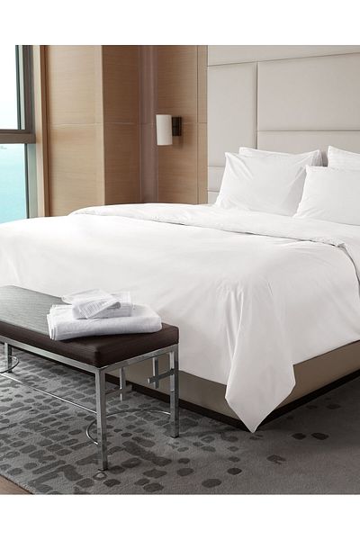 Madame Coco Daisi Single 100% Cotton Ranforce Plain Duvet Cover - White