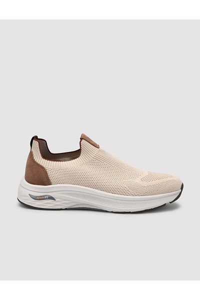 Cabani Knitwear Beige Men's Sports Shoes