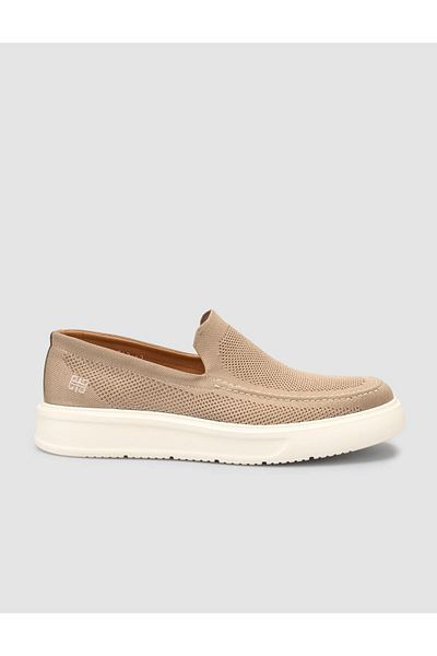 Cabani Knitwear Laceless Beige Men's Casual Shoes