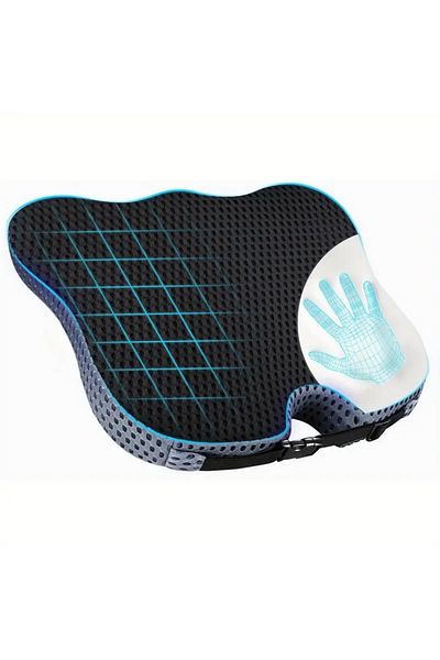 Primo Plus Car Wedge Seat Cushion for Car Seat Driver/Passenger- Car Seat Cushions for Driving- Memory Foam