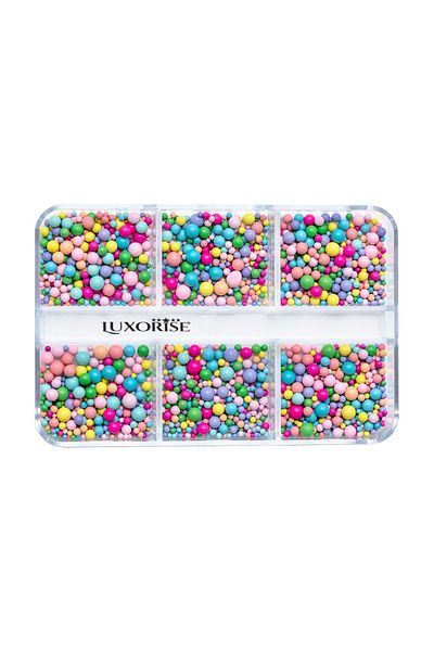 LUXORISE Bubble Nail Art Decoration, Rainbow Bubbles